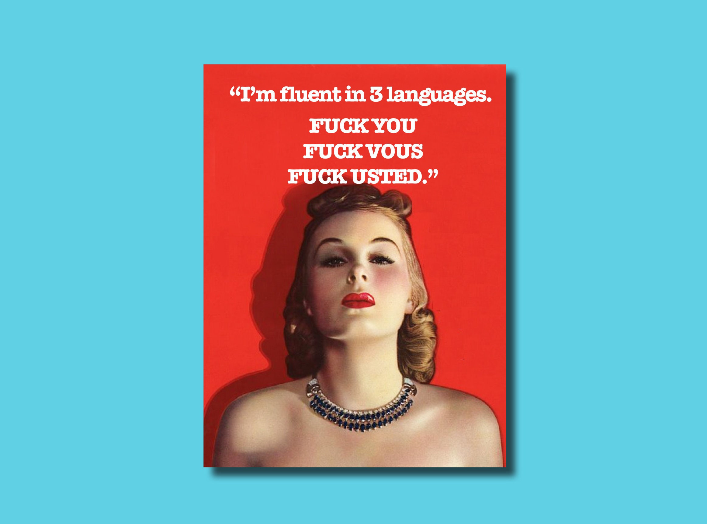 Birthday Card Woman Adult Humor All Occasion Funny Etsy
