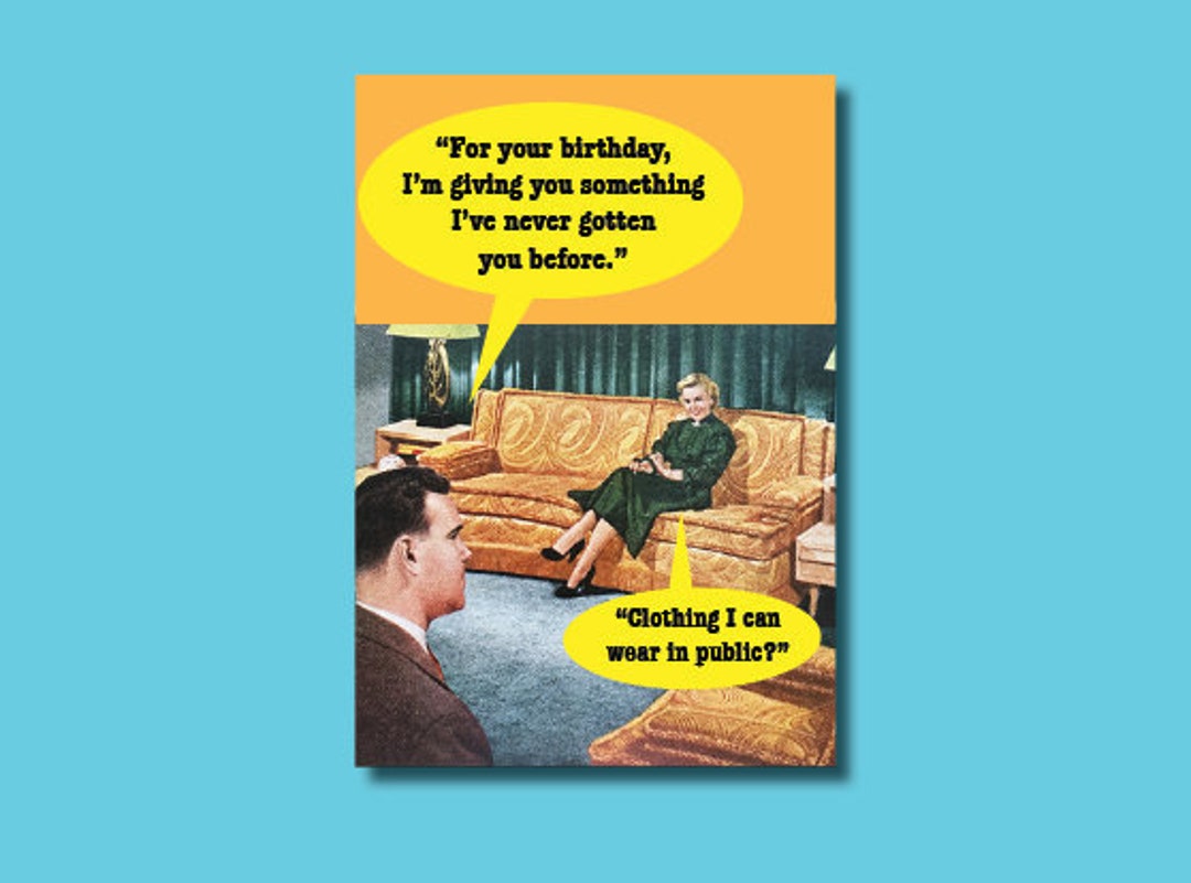 Birthday Card Wife Anniversary Romance Adult Humor Funny Etsy