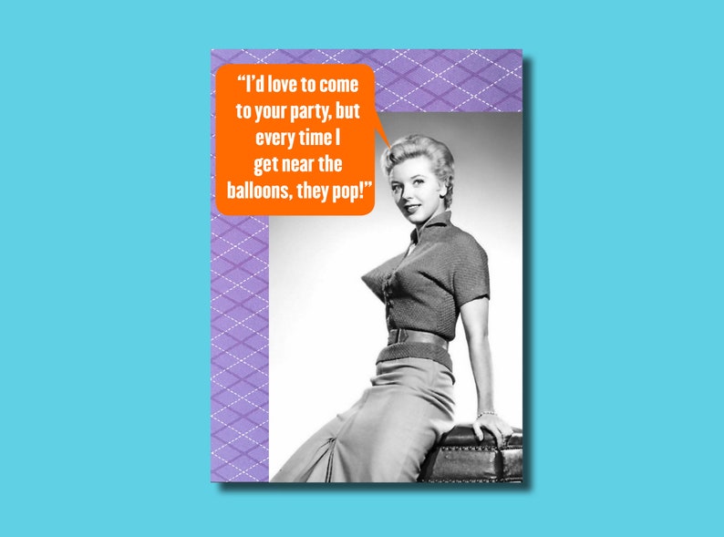 Funny rude birthday card for a woman | Etsy
