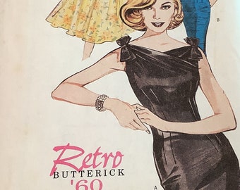 RETRO Dress Pattern Butterick ‘60’s Style 6582