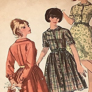 VINTAGE RETRO 60s 1965 Dress Pattern Simplicity 6042