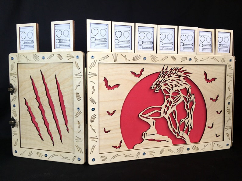 Dungeon Master Screen Werwolf DnD Zubehör Fantasy DM | Etsy