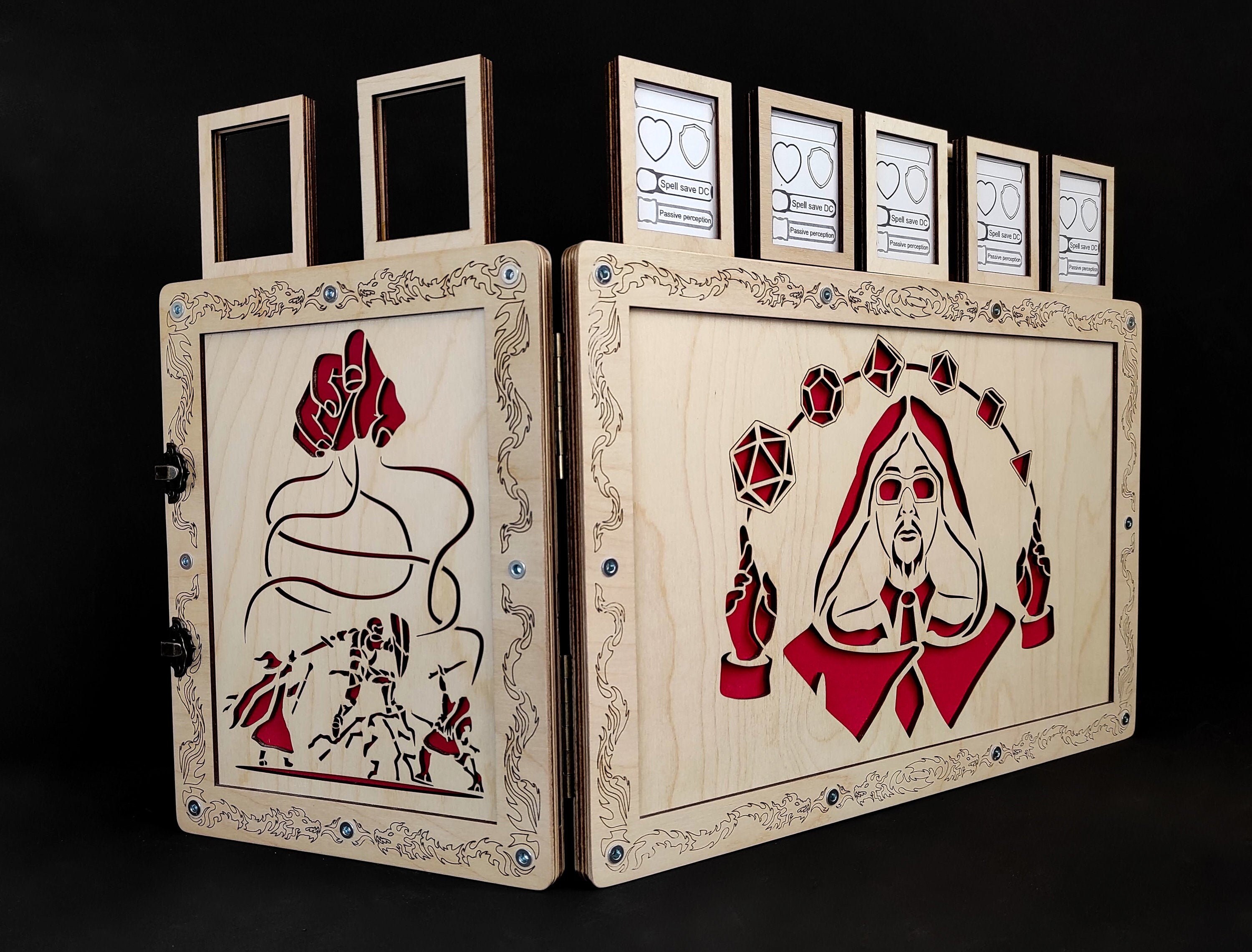 Dungeon Master Screen DnD Zubehör Fantasy DM Bildschirm | Etsy