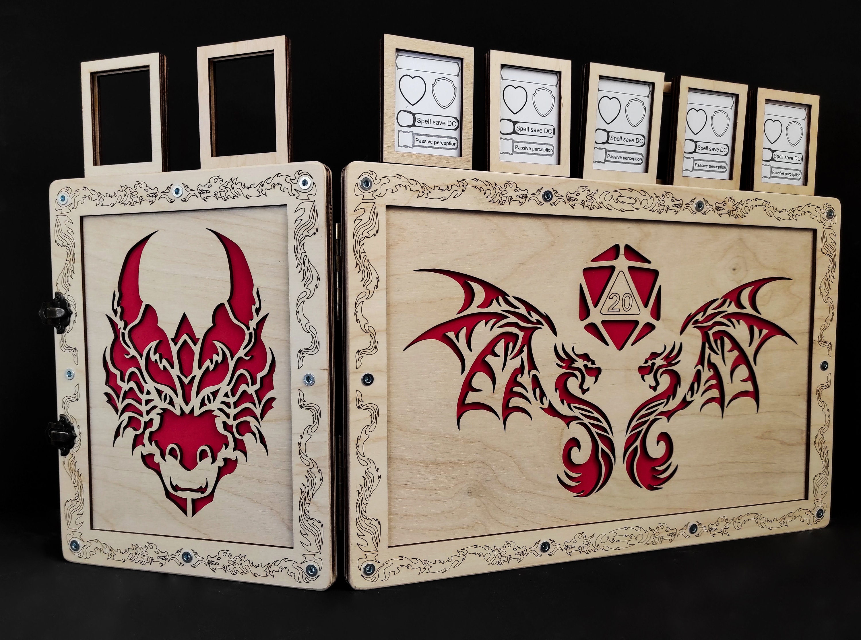 Dungeon Master Screen DnD Accessories Fantasy DM Screen Etsy