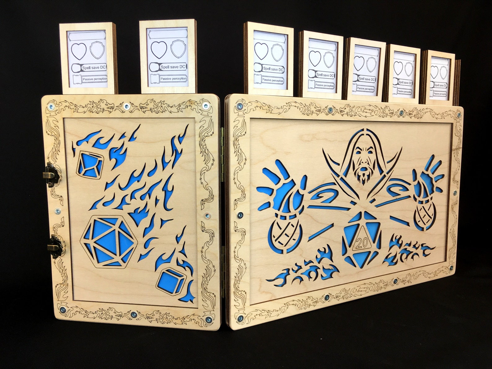 Dungeon Master Screen Dnd Accessories Fantasy DM Screen Etsy