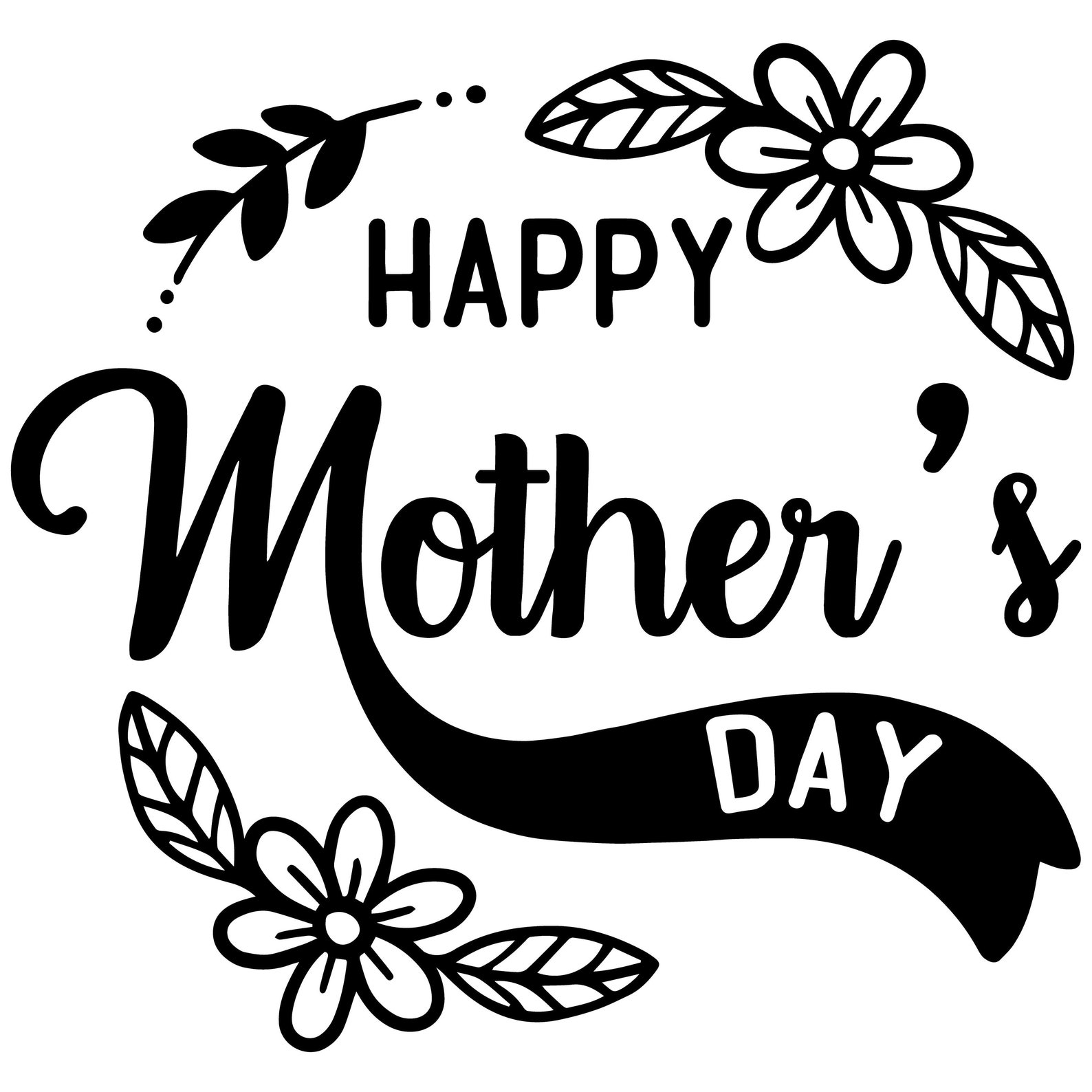 Happy mothers day svg png digital cut file mothers day themed | Etsy