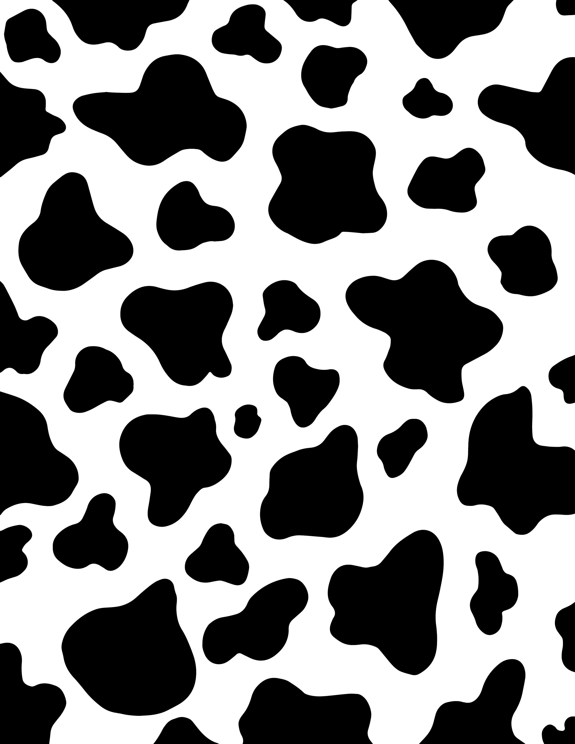 Scrapbooking Embellishments black and white large cow print svg and png ...