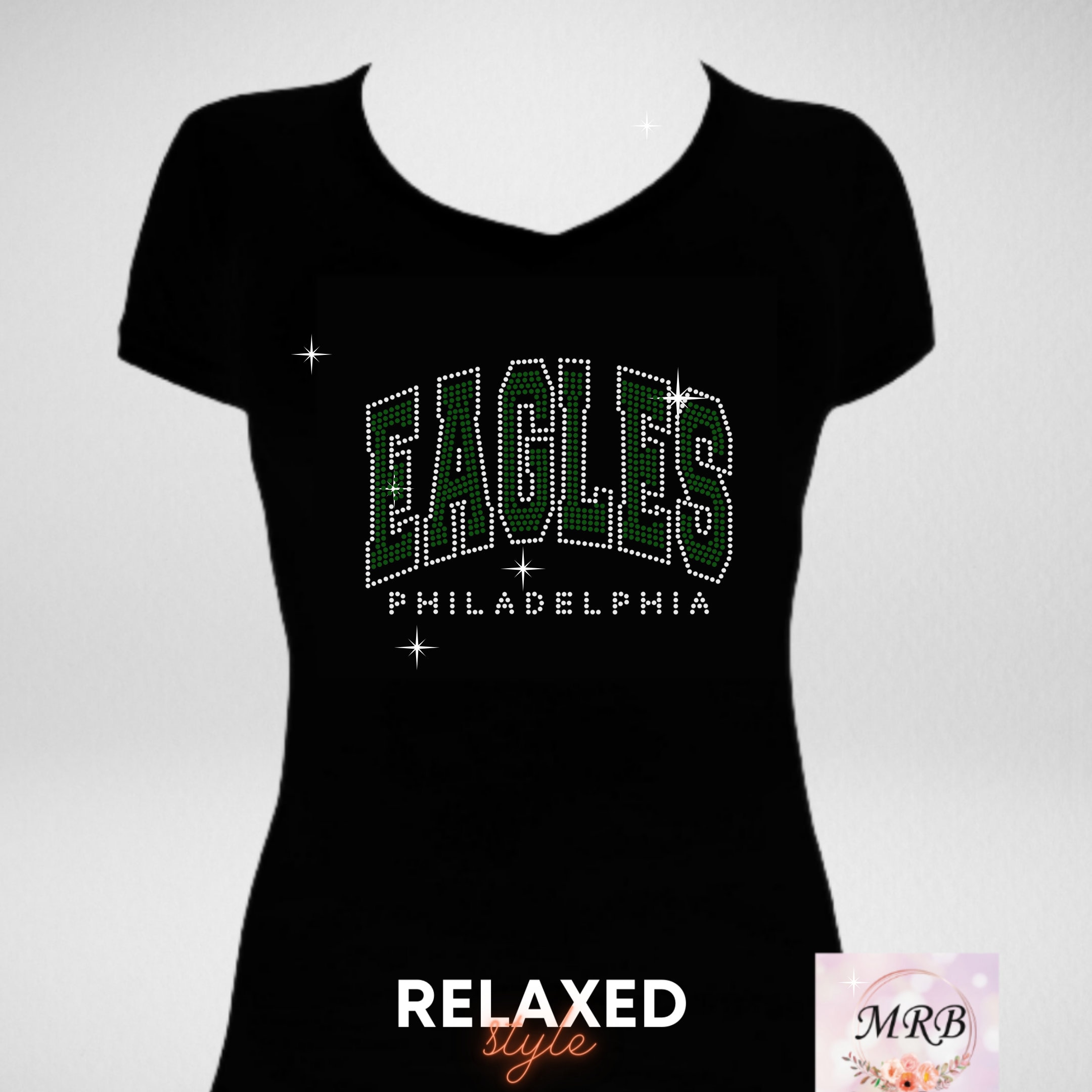 Philadelphia Eagles Shirt in Bling Etsy