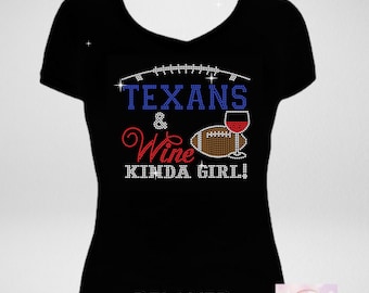 Texans rhinestone shirt Clearance