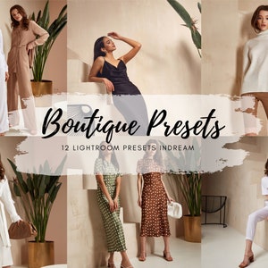 12 Boutique Lightroom Presets, product presets, fashion presets, product photography, professional preset, natural presets, clean presets