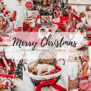 10 Merry Christmas Preset, Holiday Presets, Christmas Presets, Mobile Presets, Desktop Preset, Instagram Filters, lightroom mobile presets,