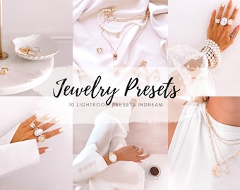 10 GOLD JEWELRY Presets, Mobile and Desktop Lightroom Presets, Jewelry Preset, Product Photography, Wedding,Jewellery, iPhone, Boutique,blog