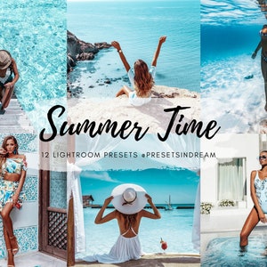 11 SUMMER Lightroom PRESETS, SUMMER preset, Mobile presets, Vibrant Presets, Color preset, Influencer Presets, Aesthetic preset, Instagram