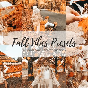 10 Fall Vibes Presets, Autumn Presets, LIGHTROOM Presets, Iphone Presets, Warm Outdoor Presets, Instagram Presets, Halloween presets, DNG