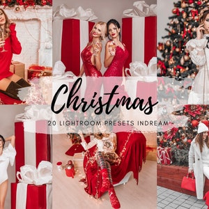 20 Christmas filters, Holiday presets, Lightroom presets, winter presets, Desktop preset, Mobile presets, Xmas filters, Instagram filter DNG
