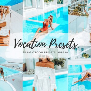 20 Vocation Desktop & Mobile Lightroom Presets, Beach Photo Editing Filter for Instagram Blogger, Bright Summer Travel Influencer Preset