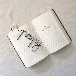 Personalized aluminum wire bookmark with heart image 9