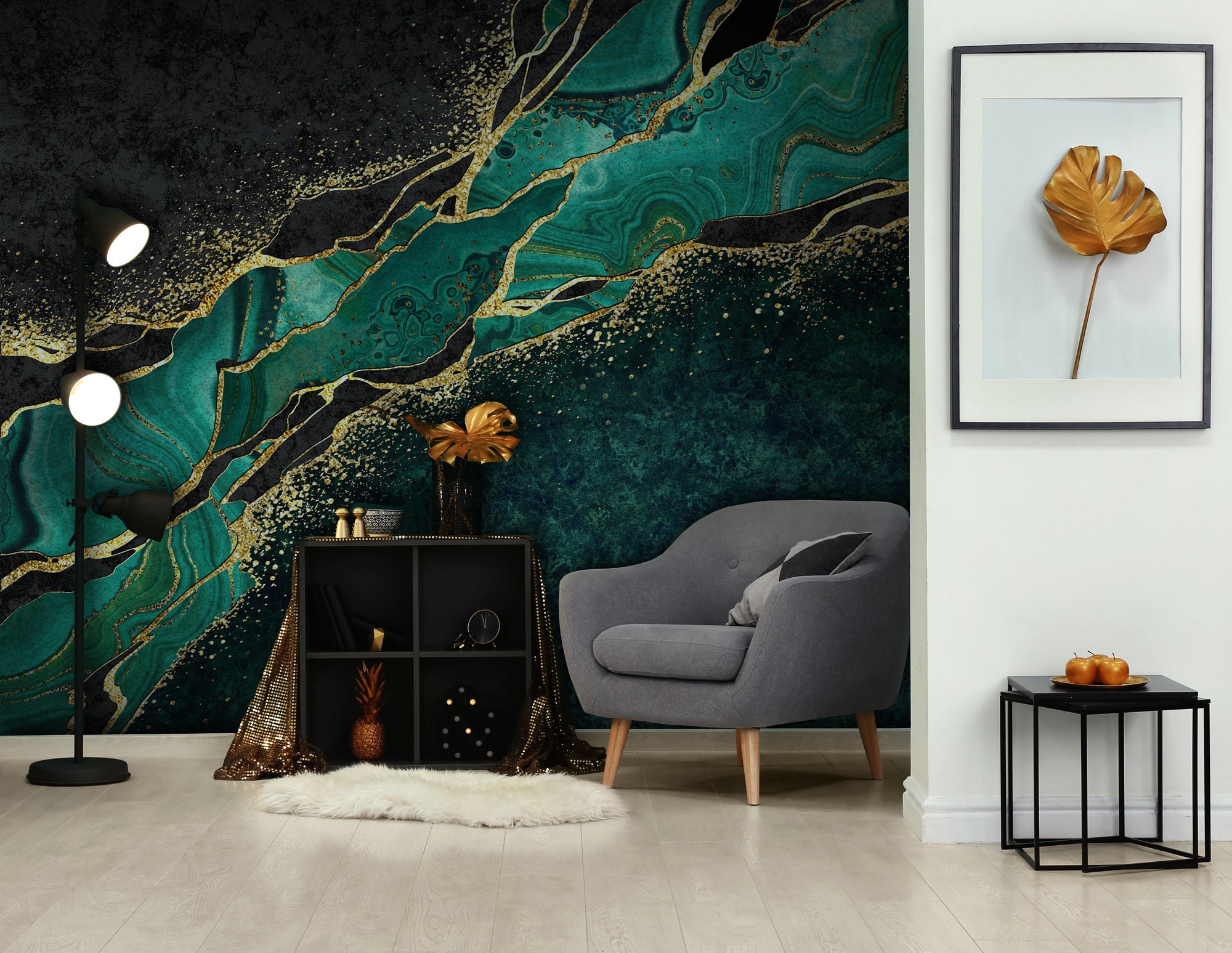 Update 83+ dark teal peel and stick wallpaper in.cdgdbentre