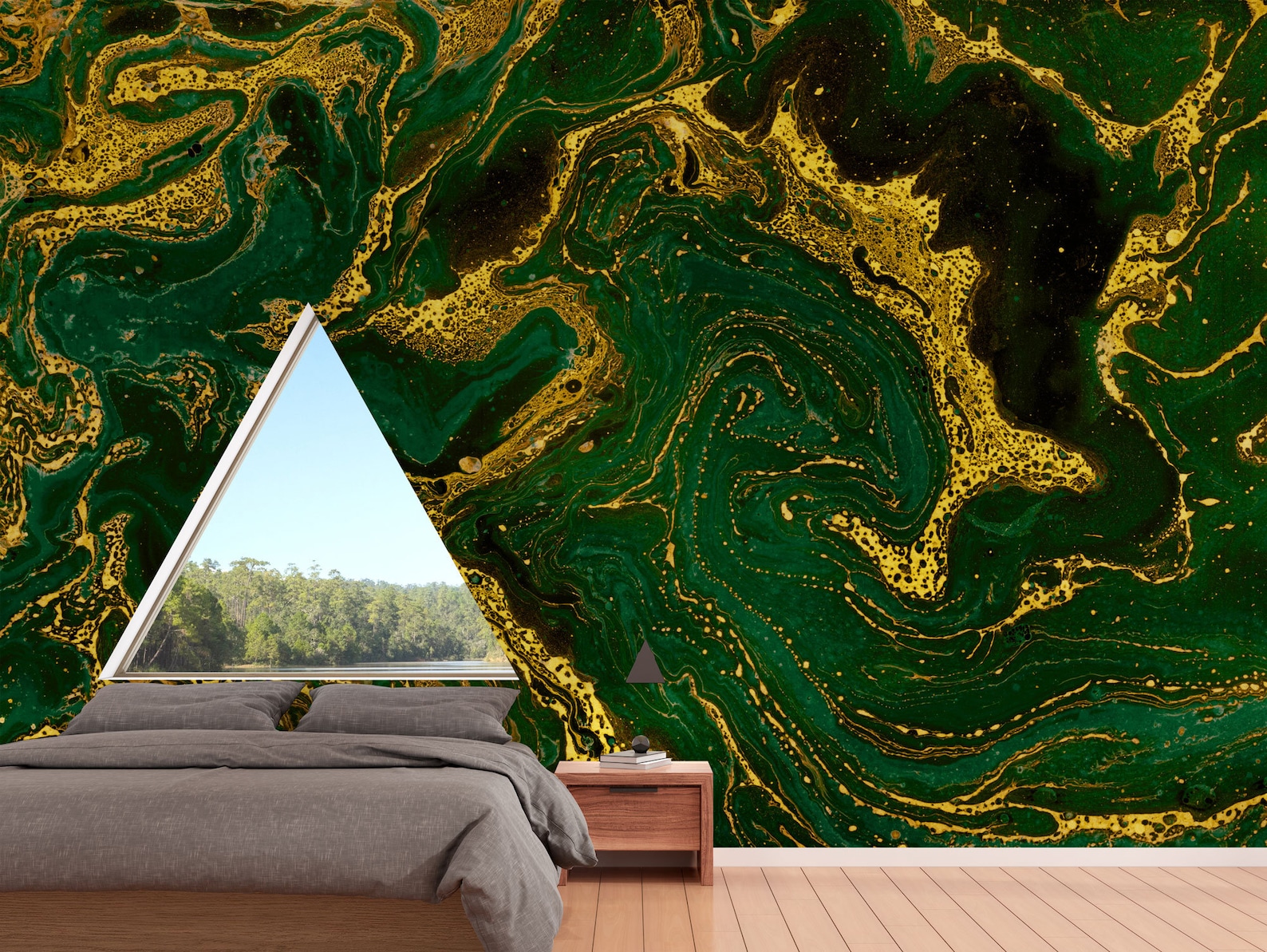 Abstract Green Marble Wallpaper Self Adhesive Peel & Stick - Etsy