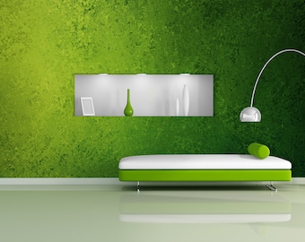 Papel pintado verde con estilo grunge vintage, mural de pared, autoadhesivo, fácil de pegar y despegar, papel pintado removible