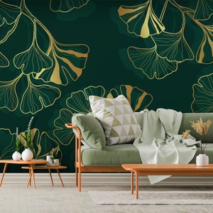 Stickers Muraux Plante Tropical Amovible Autocollants Décor DIY Arbre Vert  Feuille Verte Feuilles Feuille DIY Art Mural pour Salon Chambre Couloir