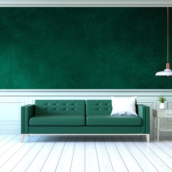 Dark green wallpaper [Wall Decor, Peel and Stick (Self Adhesive) or Non-Stick Wallpaper]