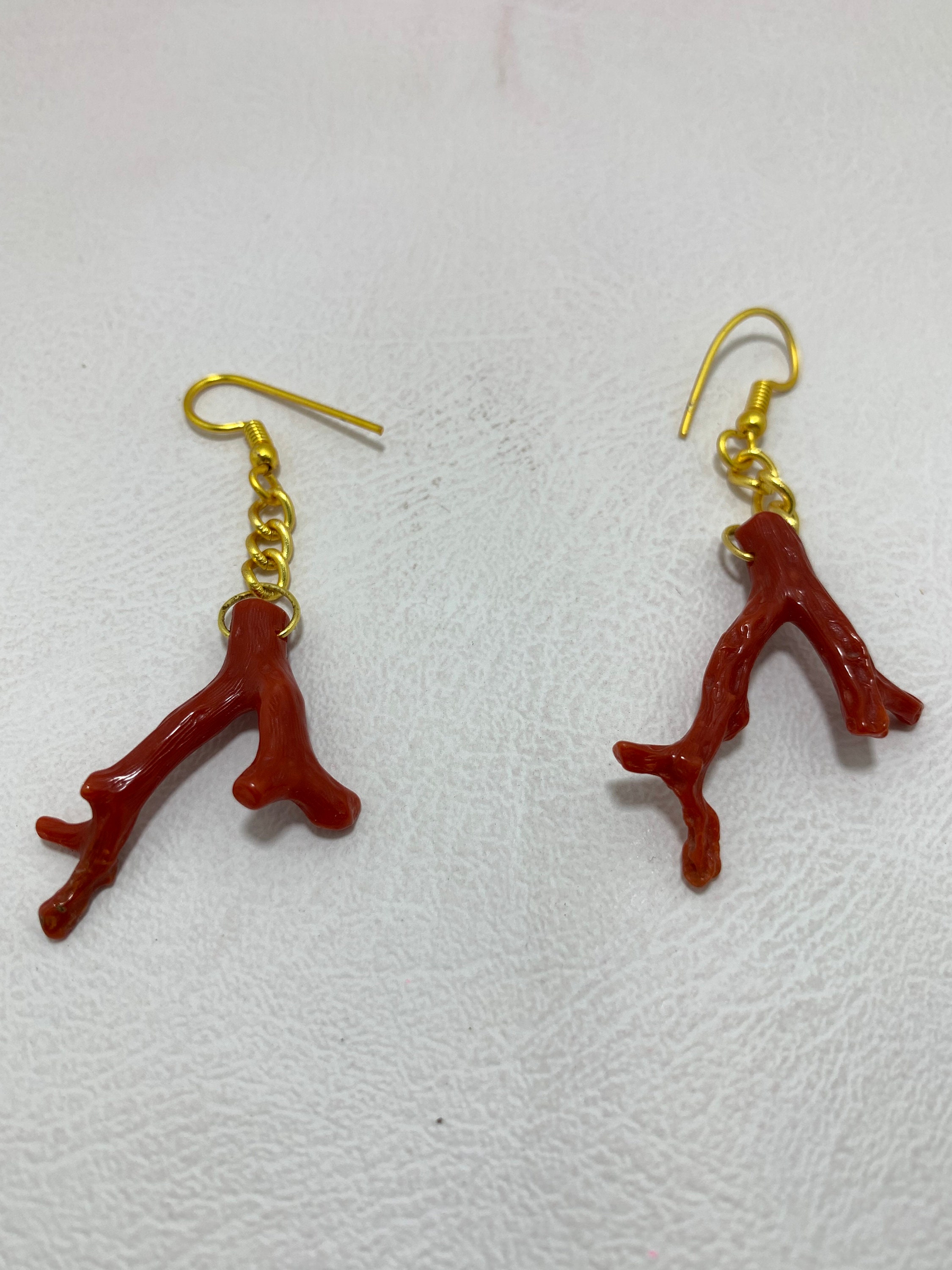 AAA Natural Red Italian Coral Earrings Coral Earrings Red Etsy