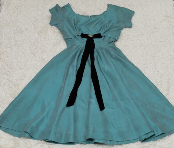 vintage taffeta dress