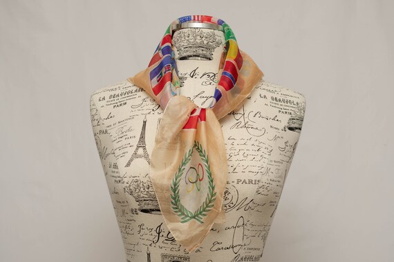 1956 Melbourne Summer Olympics Scarf | Silk Scarf