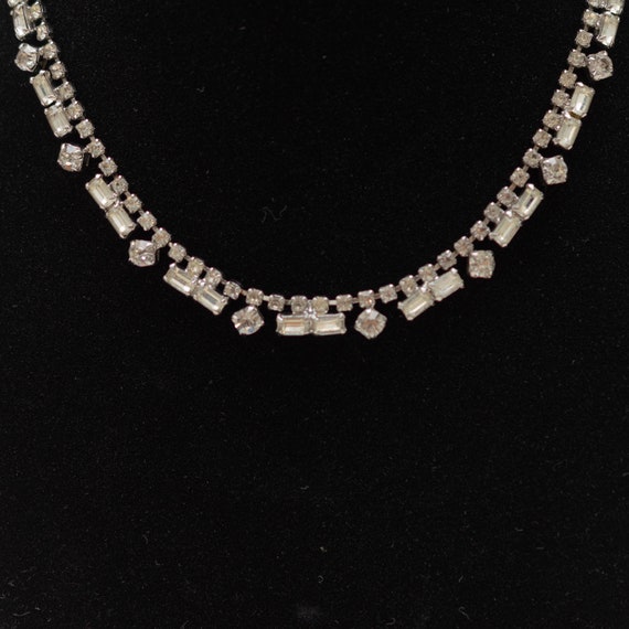 1950s|1960s Rhinestone Necklace | Vintage Rhinest… - image 3