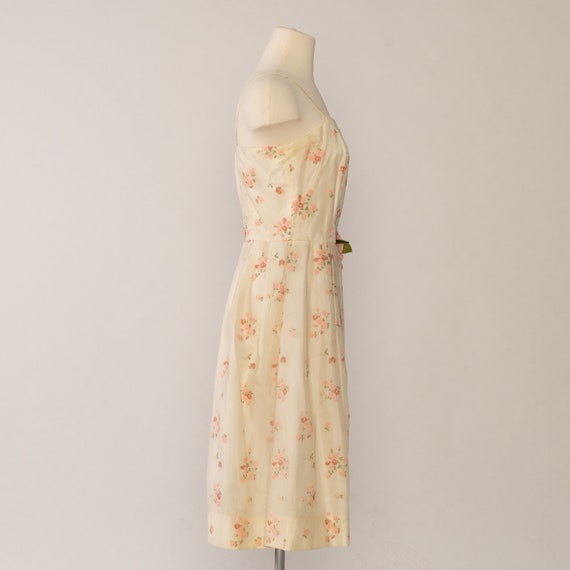 CLEARANCE** 1970s Cream Party Dress | Vintage Flo… - image 5