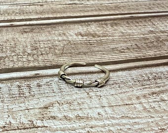 Anillo ajustable de alambre de púas / Anillo de alambre de púas estilo western / Joyería western / Joyería bohemia estilo western