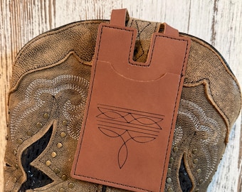 Cartera con forma de bota de vaquero / Cartera con forma de bota de vaquera / Cartera para tarjetas de crédito con forma de bota / Cartera con forma de bota