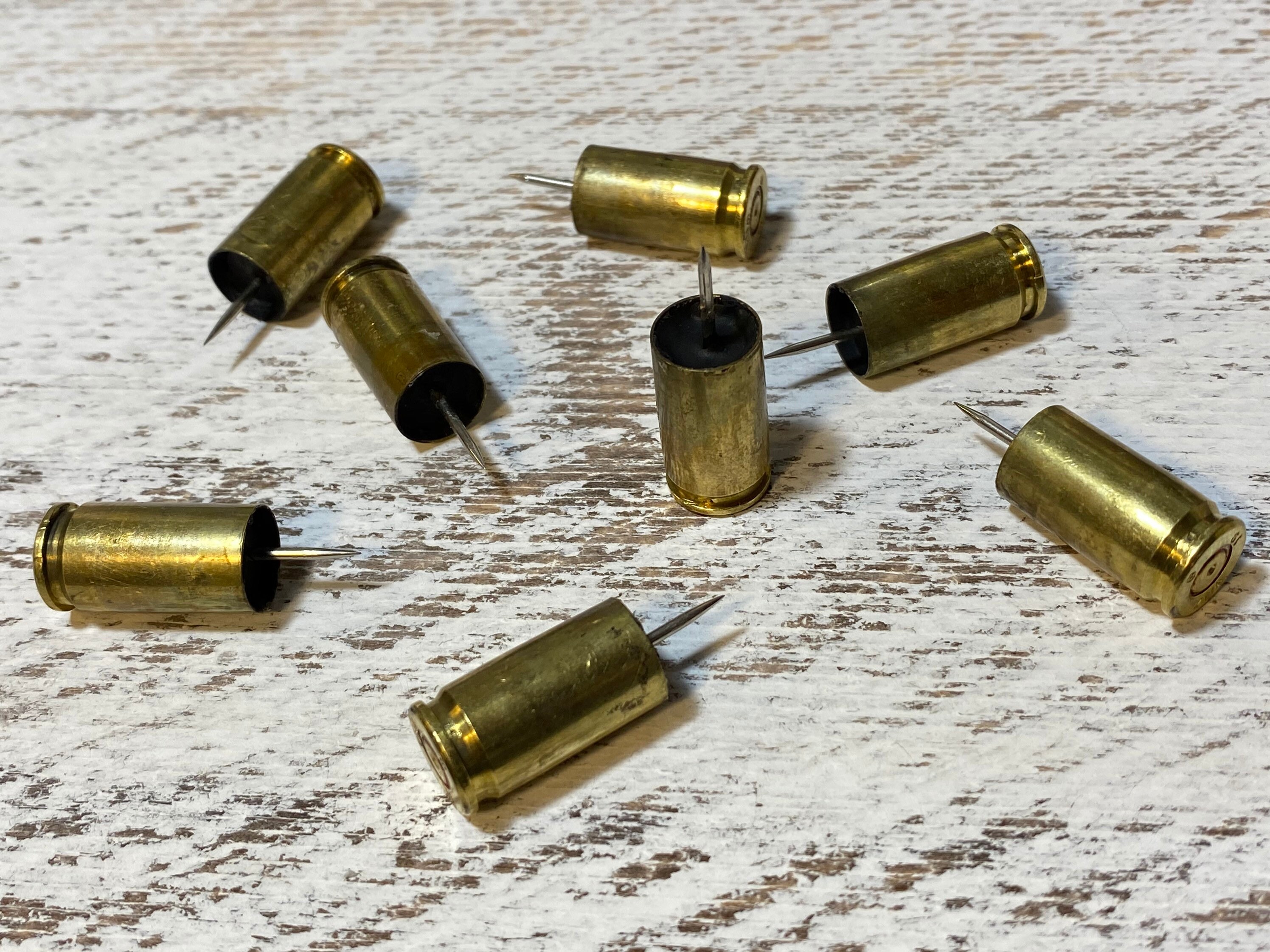 Bullet Casing Push Pins/tacs Pack of 8 Etsy UK