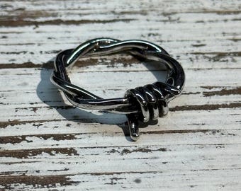 Anillo de alambre de púas / Anillo de alambre de púas occidental / Joyería occidental / Joyería bohemia occidental
