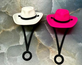 Funda para pajitas con forma de sombrero de vaquero / Fundas para pajitas de vasos / Funda para pajitas de tazas / Accesorios para vasos / Accesorios para bebidas / Tapas para fundas de pajitas