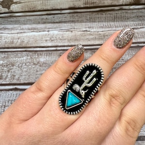 Western Rings | Cow Ring | Turquoise Stone Ring | Western Jewelry | Western  Adjustable Rings | Cattle Ring | Bull Ring | Turquoise Rings
