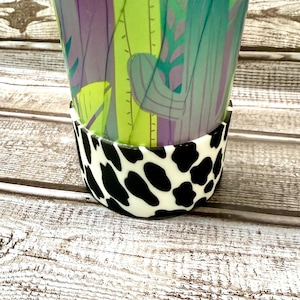 Cow Print Silicone Tumbler Boot | Tumbler Boot | Tumbler Accessories | Cup Accessories