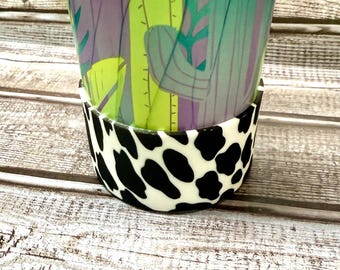 Cow Print Silicone Tumbler Boot | Tumbler Boot | Tumbler Accessories | Cup Accessories