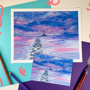 Anime Inspired Print | Landscape wall art print