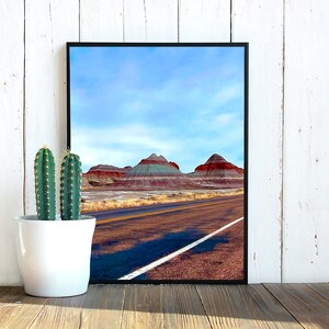 Bemalte Wüste Arizona Digitaldruck, Arizona Wüste Fotografie, digitaler Download, druckbare Wandkunst, Wüste Fotografie