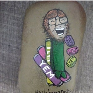 Hand painted Trey Anastosio rock | Phish art | Phan art | Phish YEM