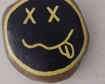 Hand painted Nirvana logo rock