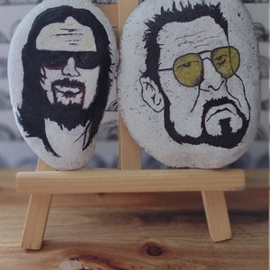 Hand painted Big Lebowski rocks