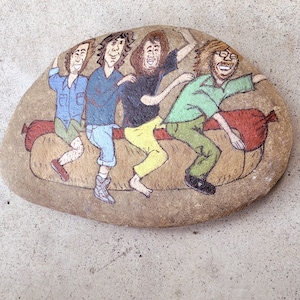 Hand painted Phish riding hot dog rock
