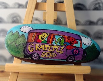 Hand painted Grateful dead VW Bus rock