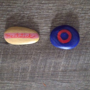 Hand painted Phish rock set | Phish Fishman Donut | Phish hot dog