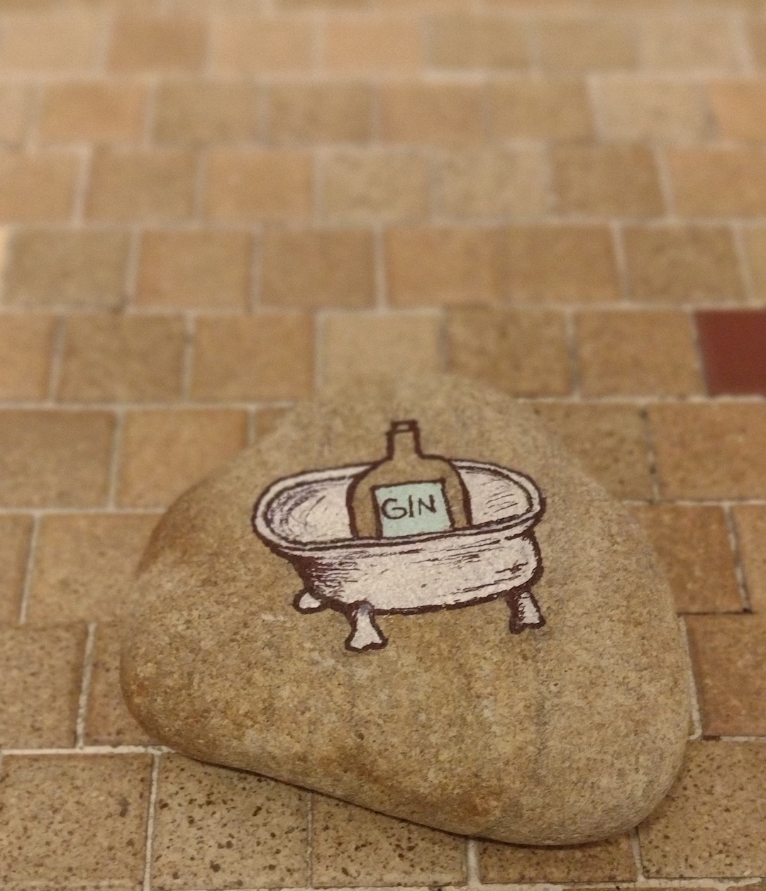 Hand Painted Phish Bathtub Gin Rock | Phish Lyric | Phish Art | Phish ...