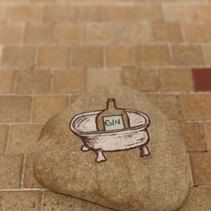 Hand painted Phish Bathtub Gin rock | Phish lyric | Phish Art | Phish tour | Phish gift