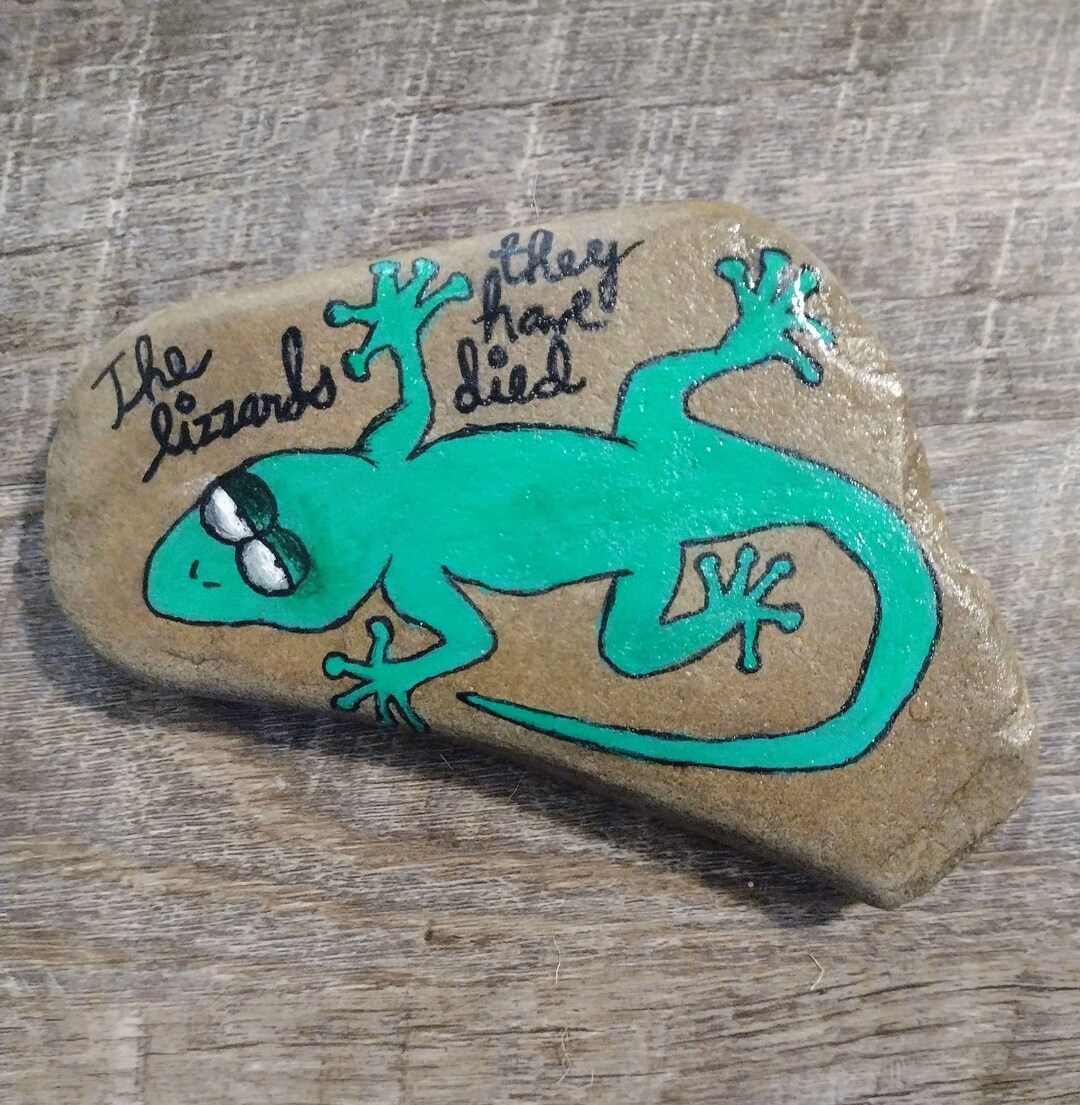 Hand Painted Phish the Lizard Rock - Etsy